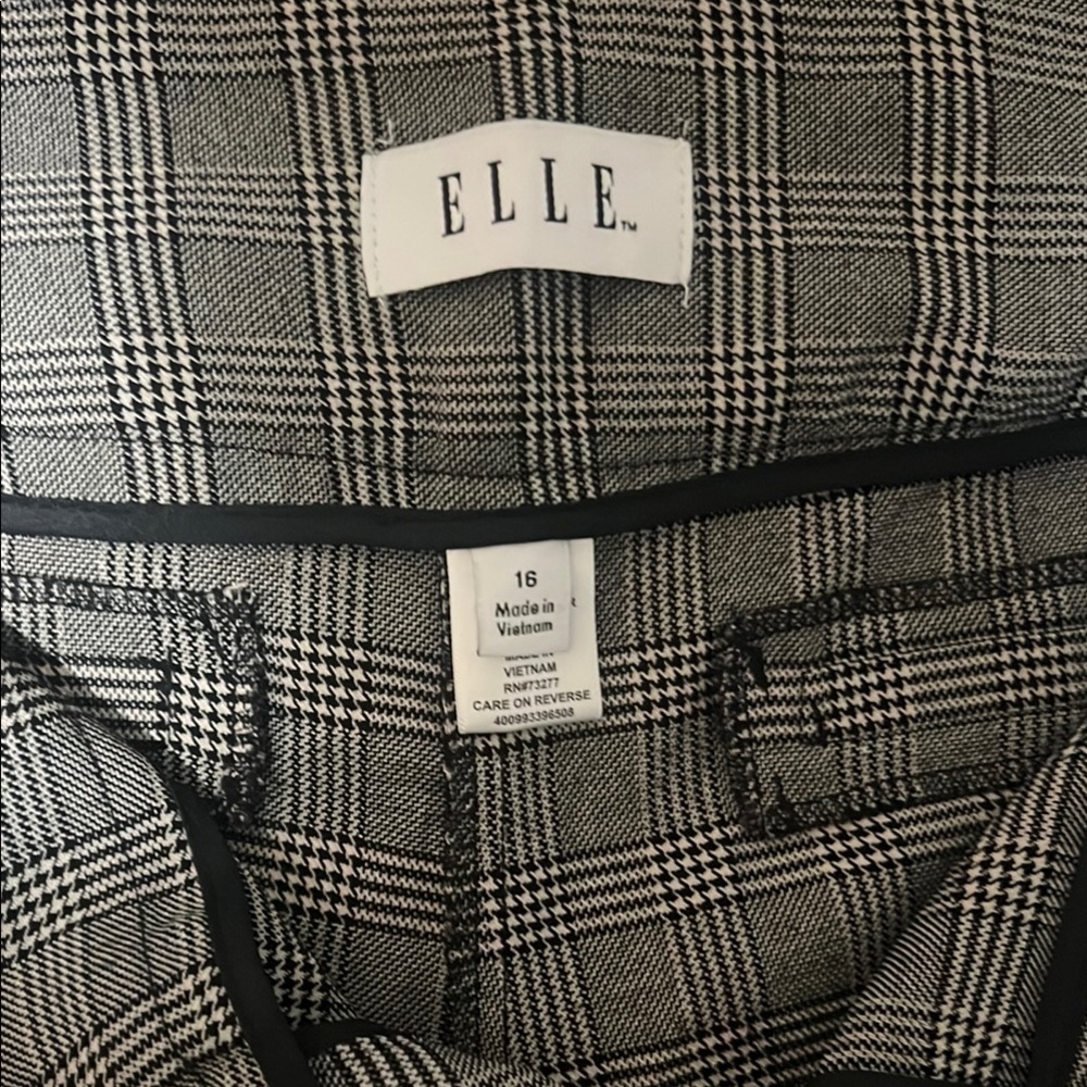 Elle Monochrome Checkered Jacket